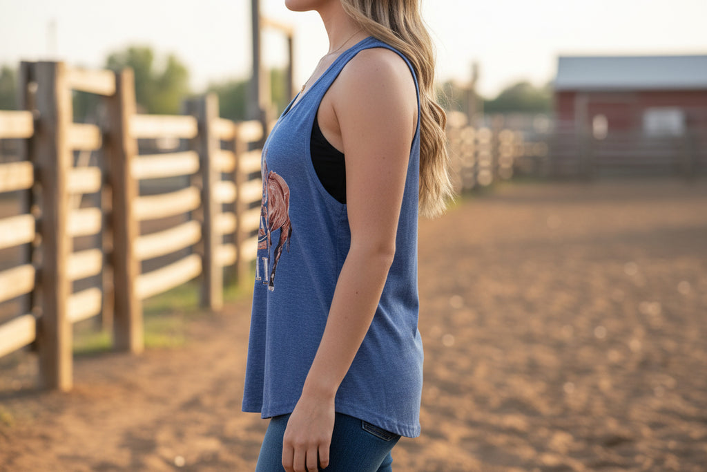 3 Horses Tank Top Size Medium