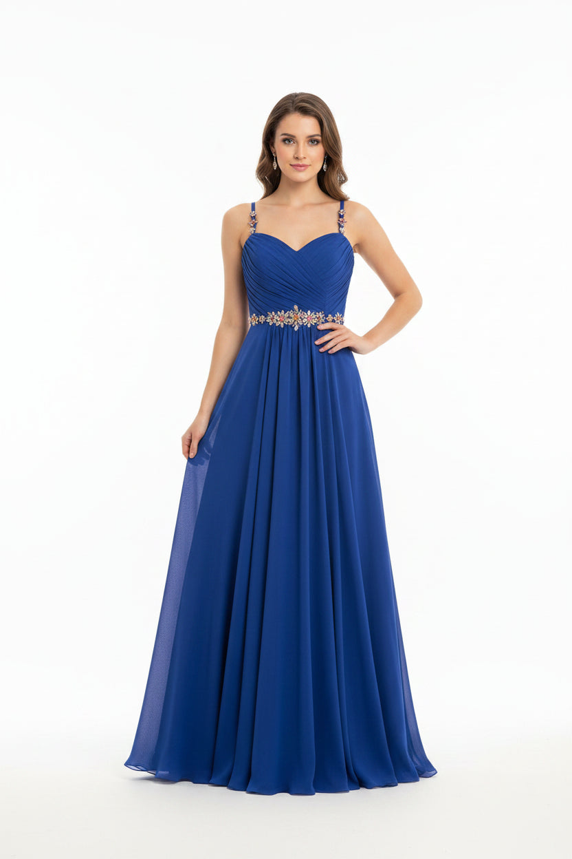 Anny Lee Strapless Long Blue Formal Size 12-14