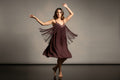 Brown Spaghetti Strap Dress with Fringe on Front. Size Small