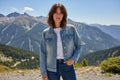 Denim Button Up Jacket with Pockets