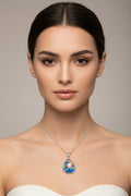 Faux Pearl Wave Necklace