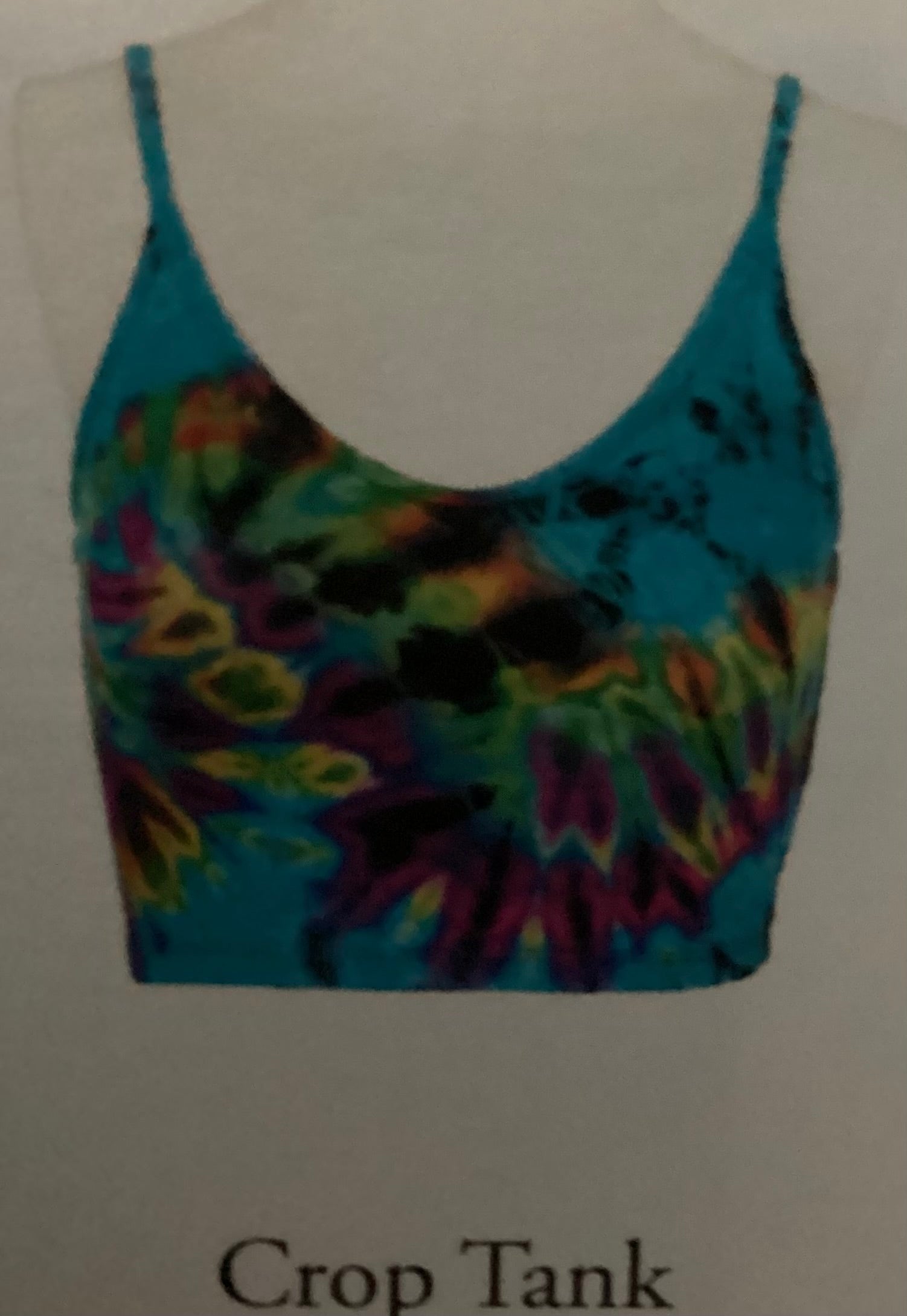 Custom made Tye dye crop top by culture shop