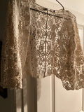 Origami crochet short cardigan size small