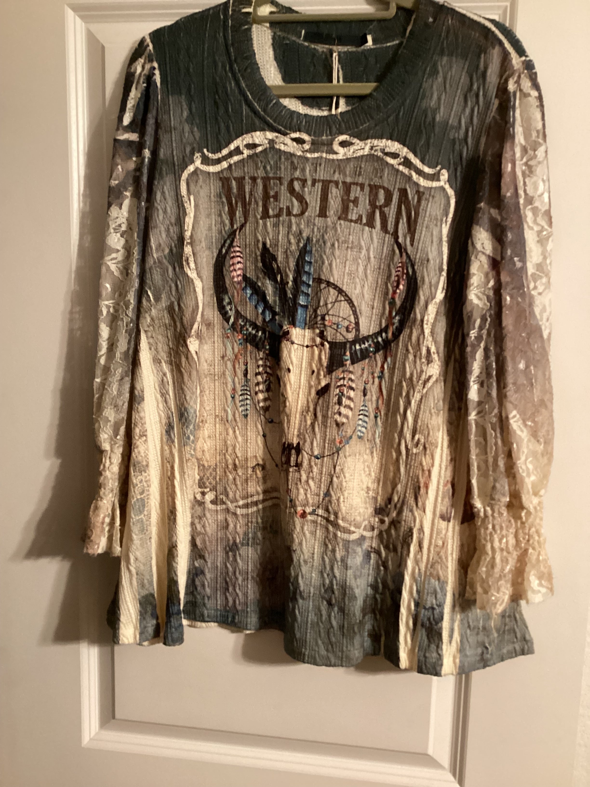 Origami western blouse