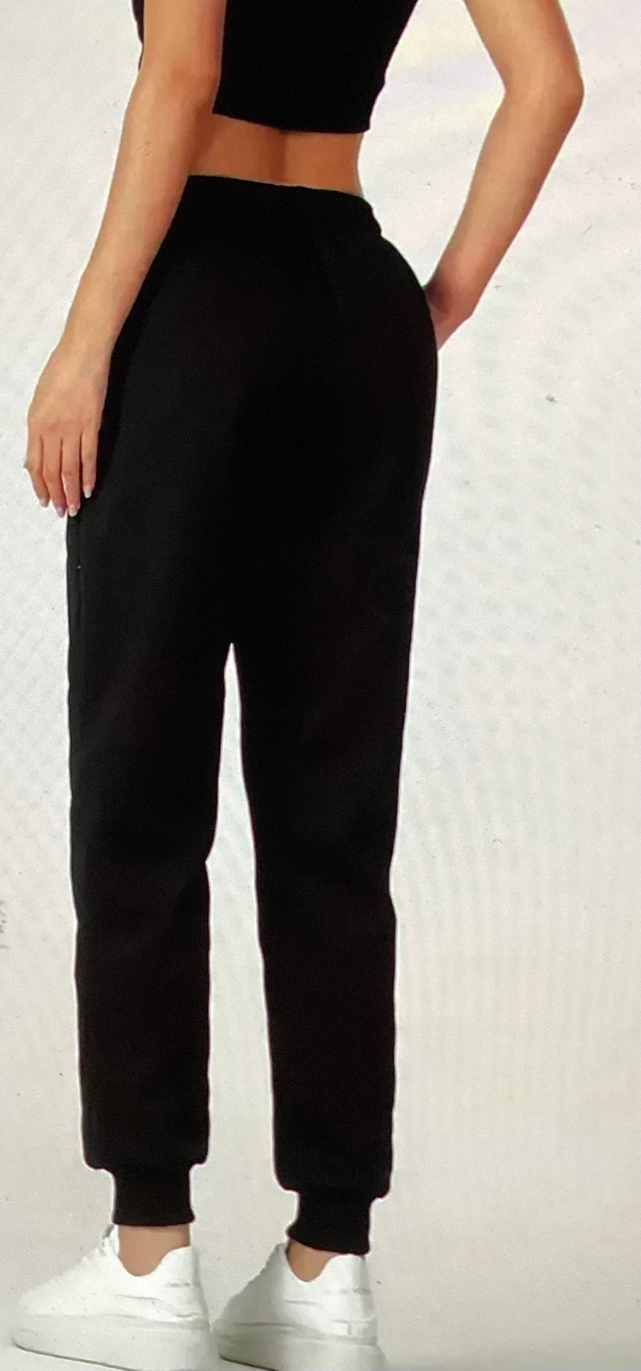 Winter fleece lined black sweatpants size medium