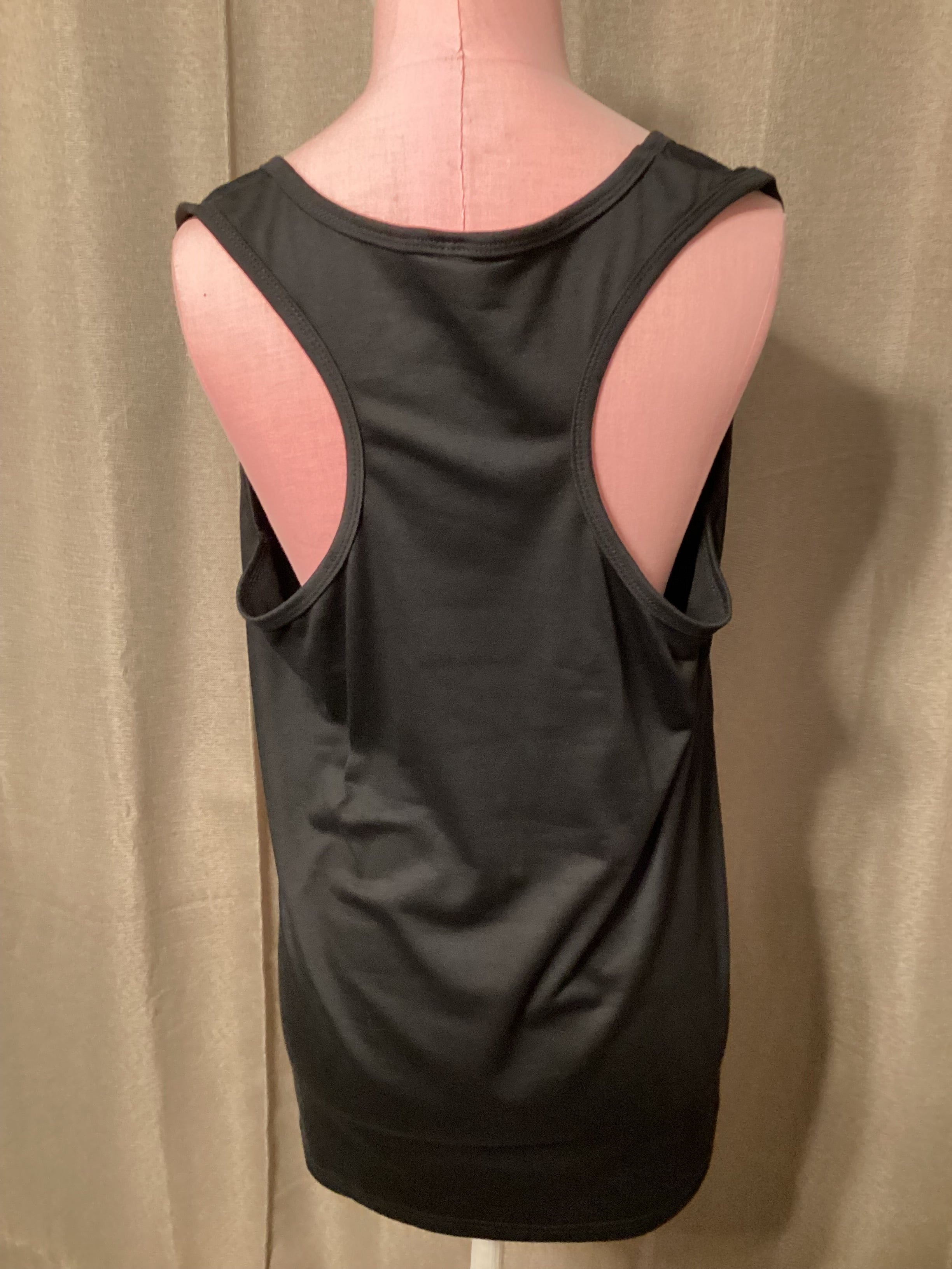 Men’s gothic black & white slip knot tank top. Size xl