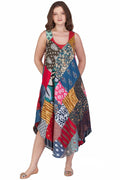 India Boutique Patchwork Umbrella Dress