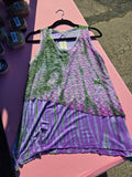Yak & Yeti Two Tone Tank Top with Lace Top Half. Sizes S,M,L