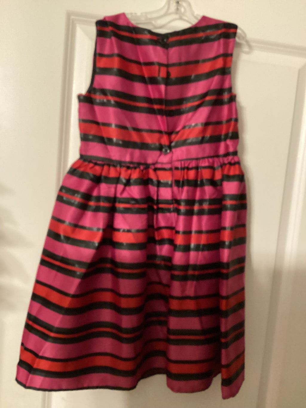Emilywest Little Girls Black & Red Stripped Dress Sizes 4 & 6