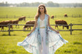 Western Long Hi-Lo Lace Cowgirl cardigan size Small