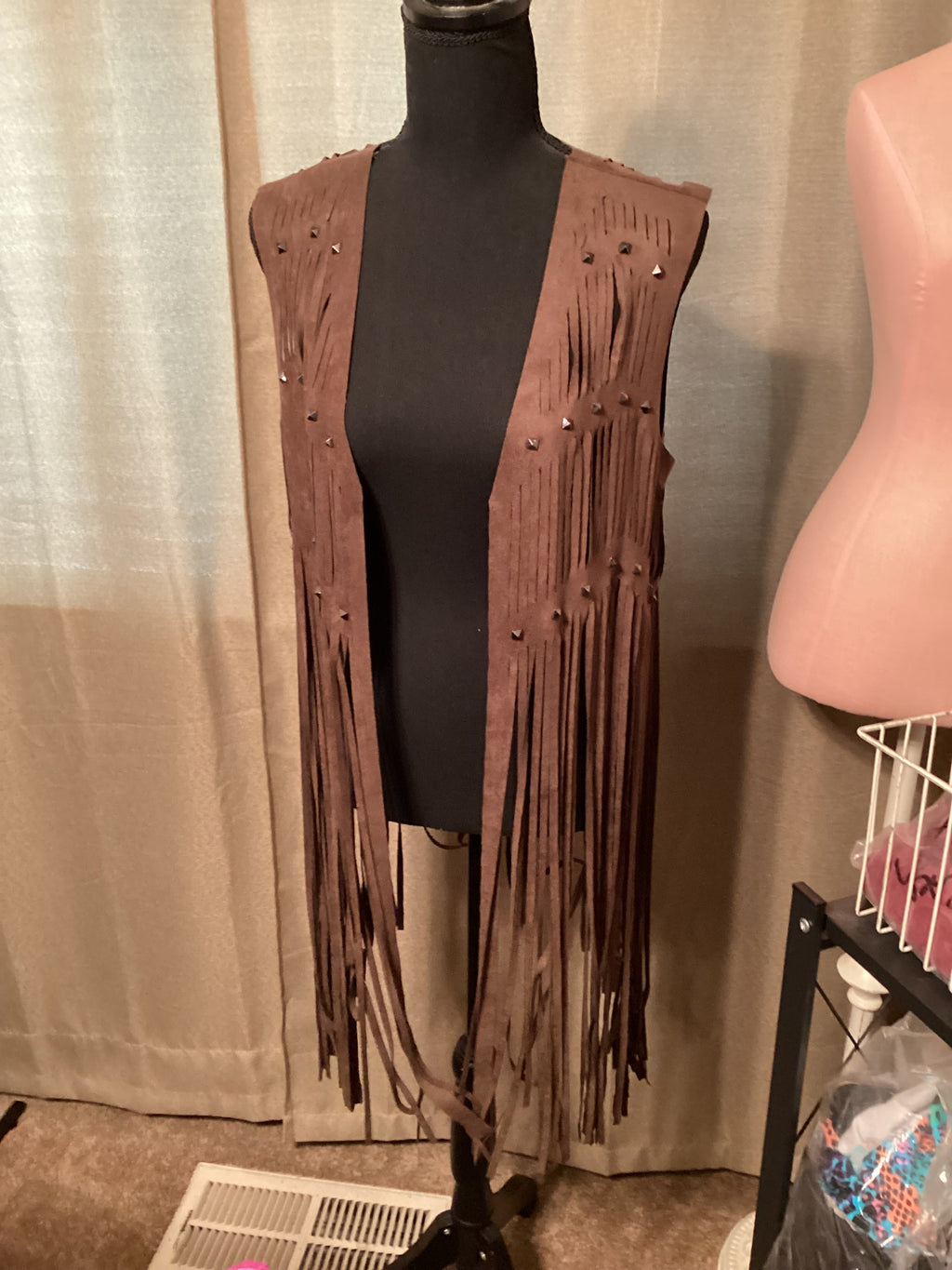 Idyllwind Suede Long Fringe Cardigan Size S/M