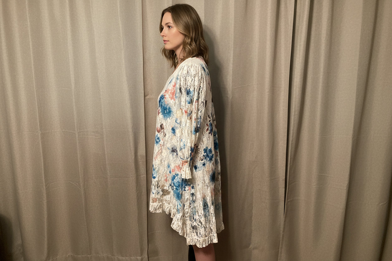 Origami Floral Mini Hi-Lo Dress Size Small
