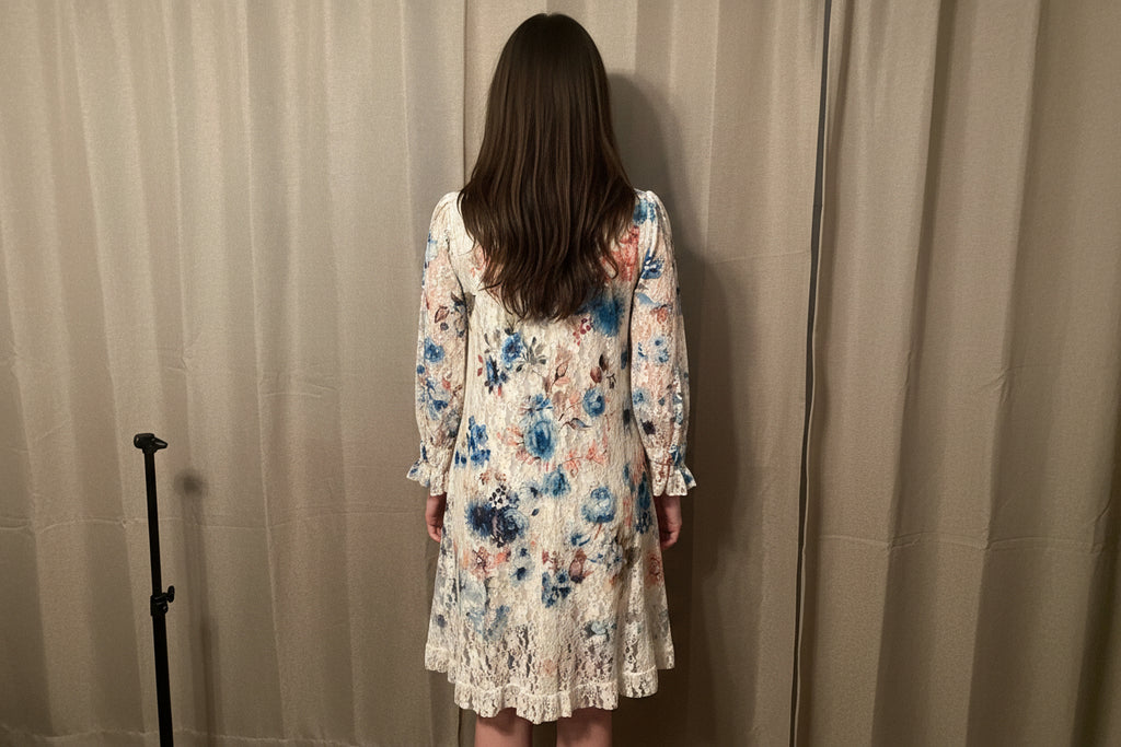 Origami Floral Mini Hi-Lo Dress Size Small