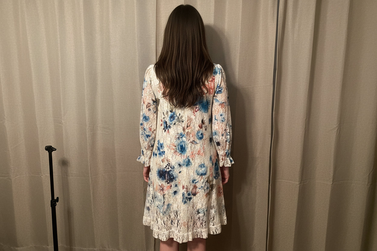 Origami Floral Mini Hi-Lo Dress Size Small