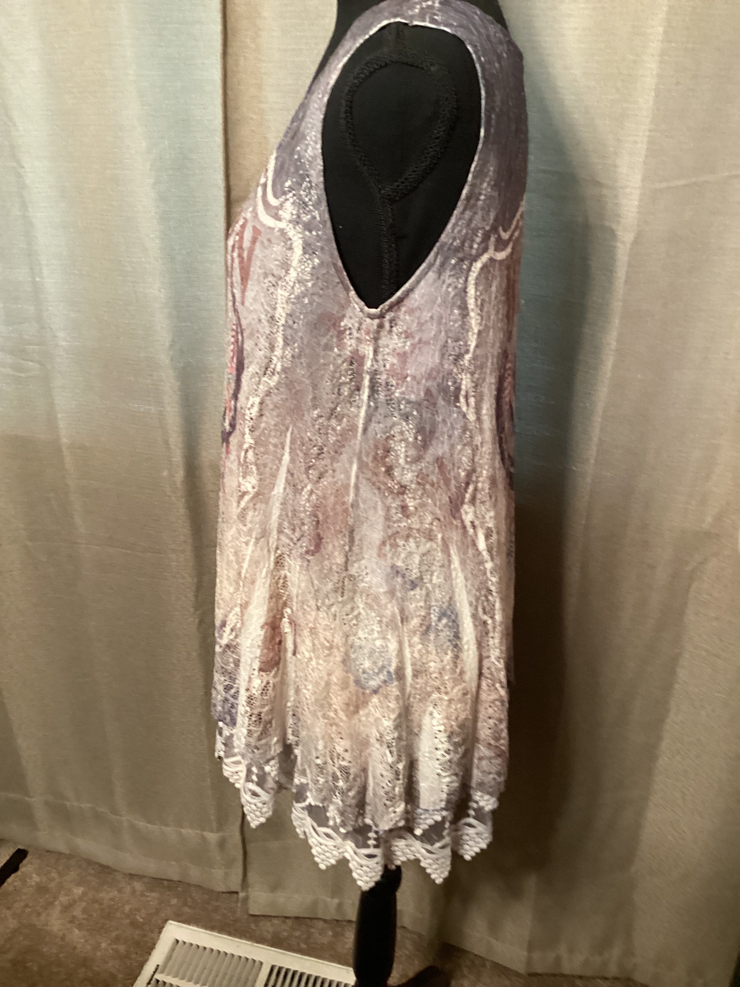 Origami western Tunic Tank top Size Small
