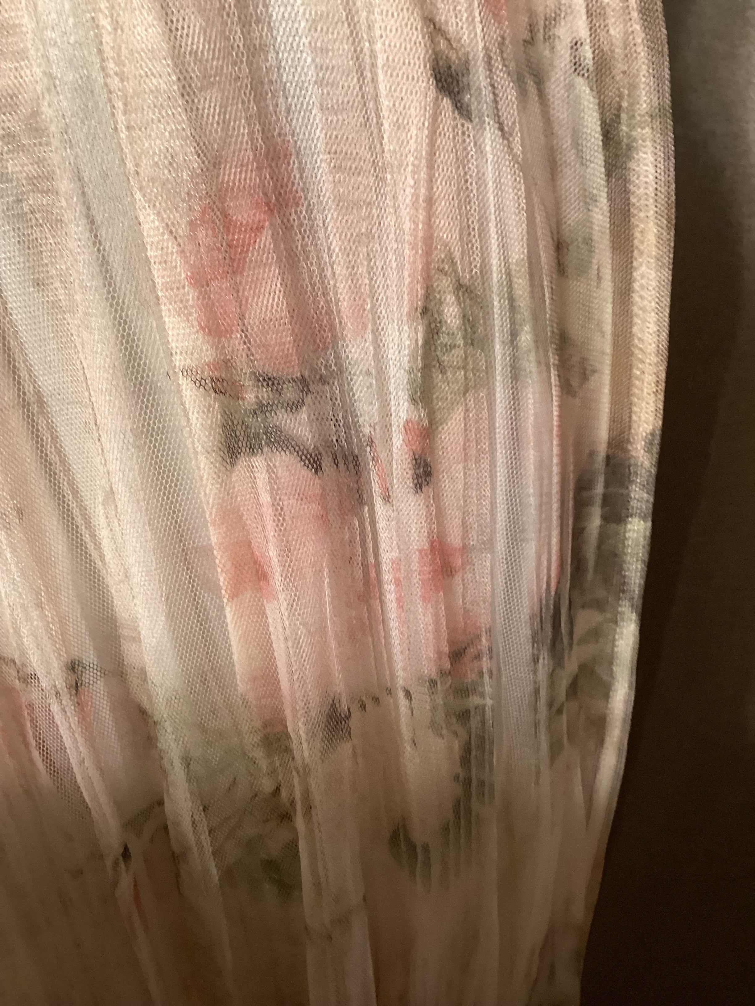 Origami Floral Pleated Skirt Size Small