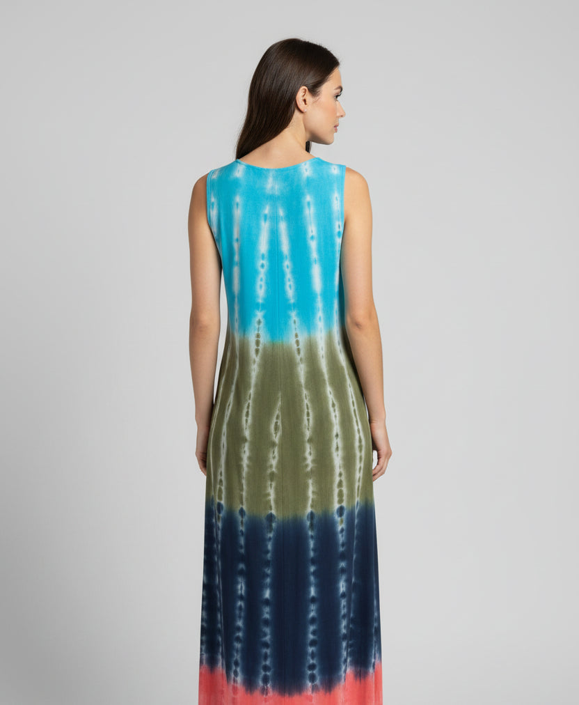 India Boutique Tie Dye Dress One Size Fits up to 2X