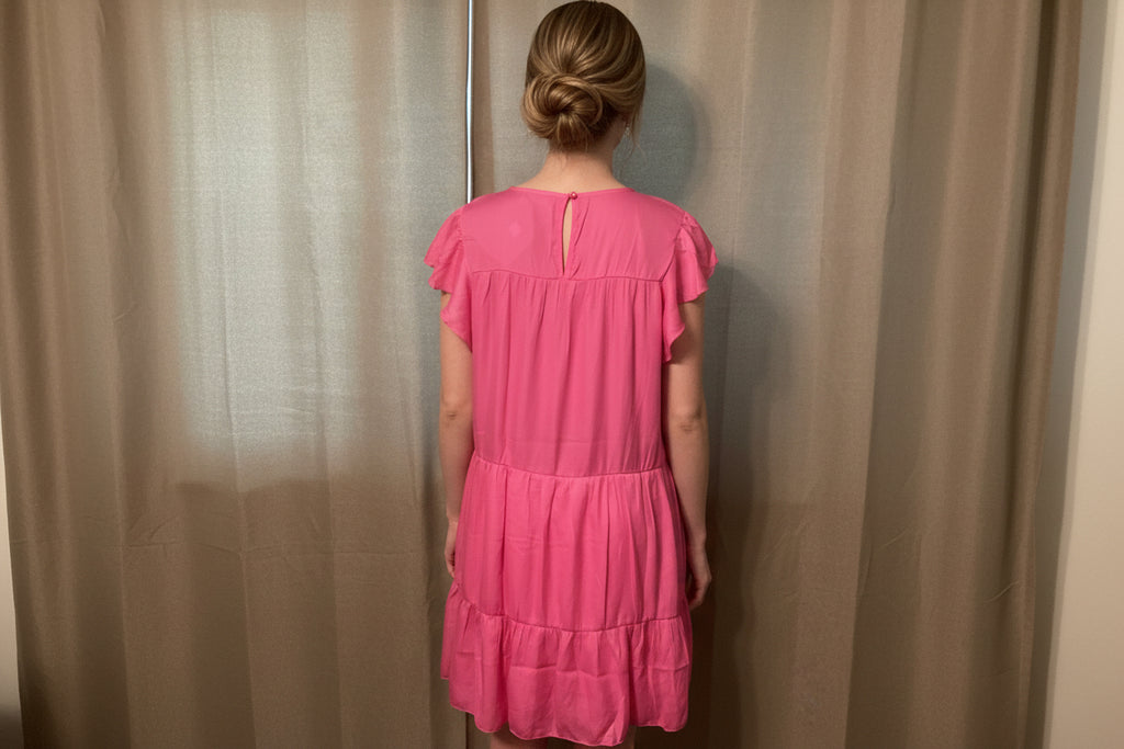 Merigold Kiss Pink Layered Dress Sizes S,M,L