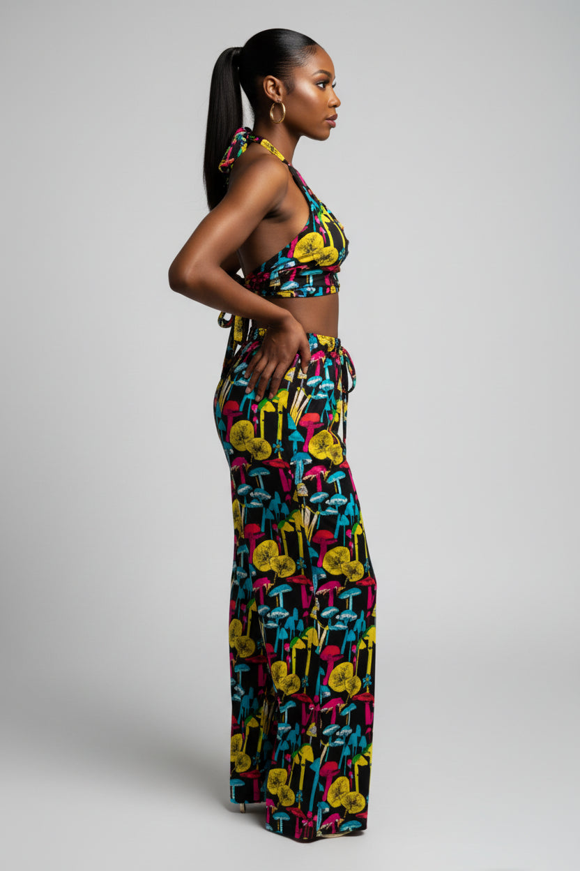 Ashley Taylor 2 Piece Mushroom Pant Set One Size