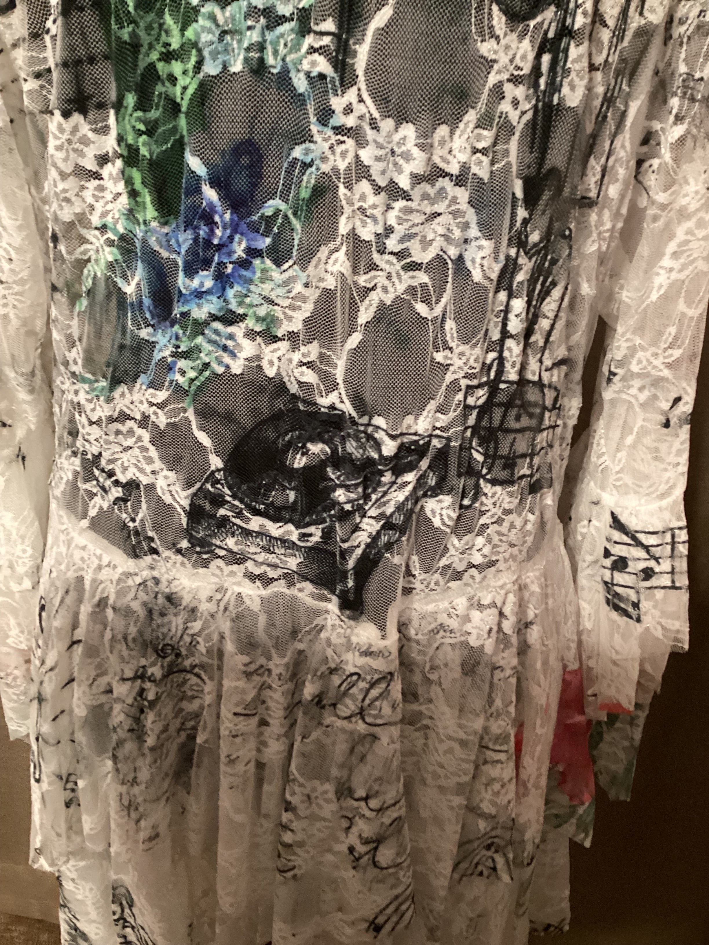 Origami 3/4 Sleeves Music Cardigan Sizes S-XL