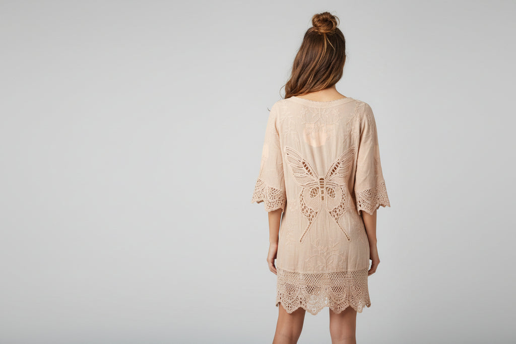 Ashley Taylor Butterfly Cover Up One Size Fits Up To Large