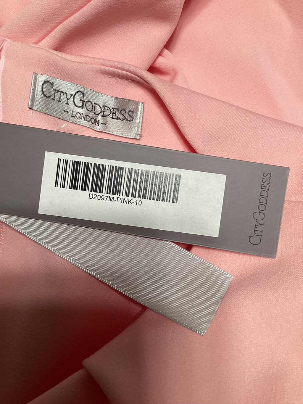 City Goddess Pink Dress Size 10