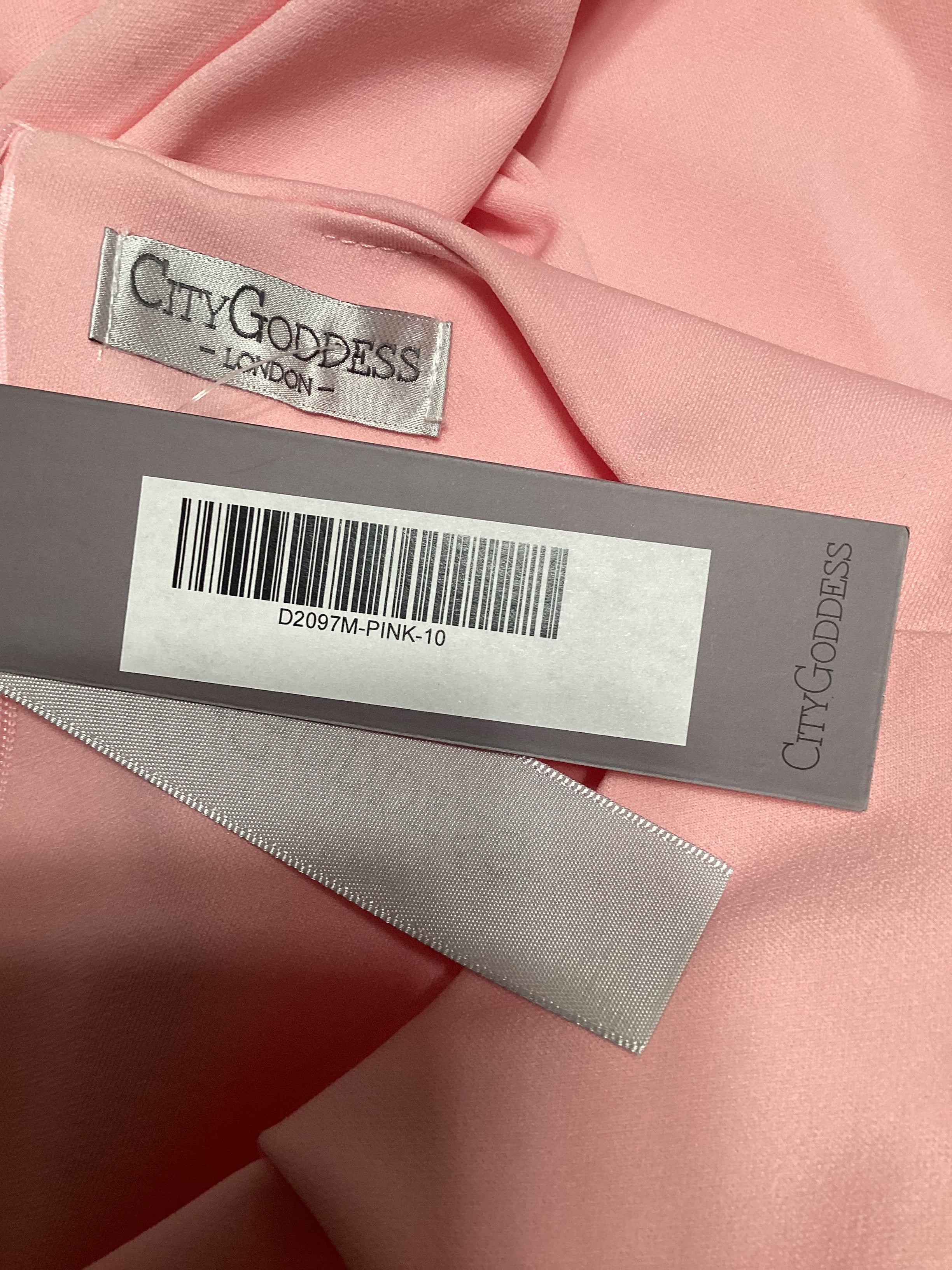 City Goddess Pink Dress Size 10