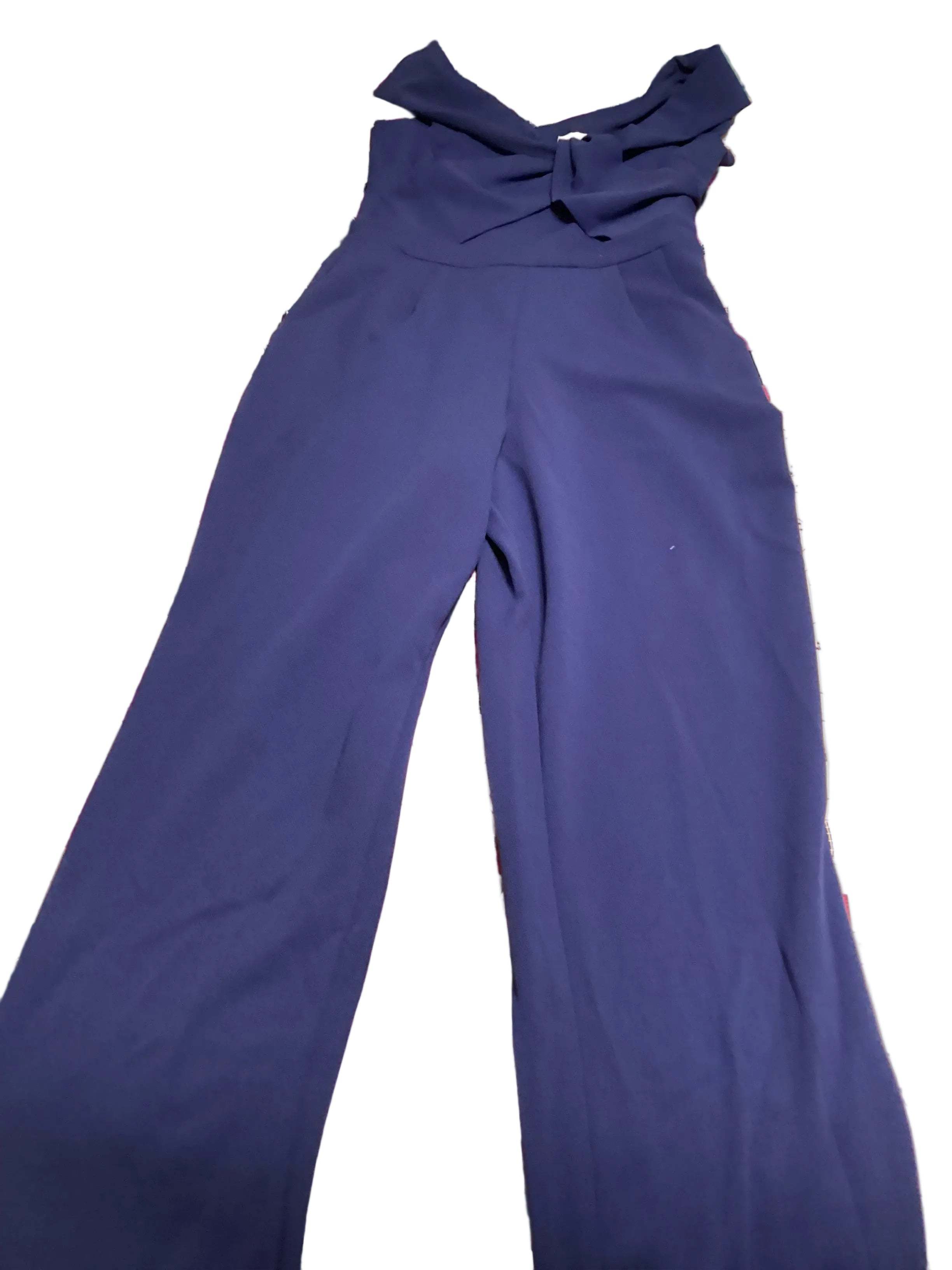 City Goddess Blue Jumpsuit with Pockets Size 10