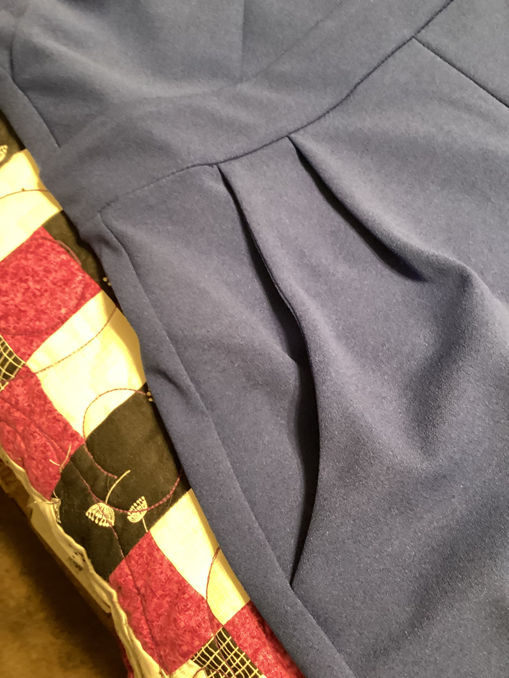 City Goddess Blue Jumpsuit with Pockets Size 10