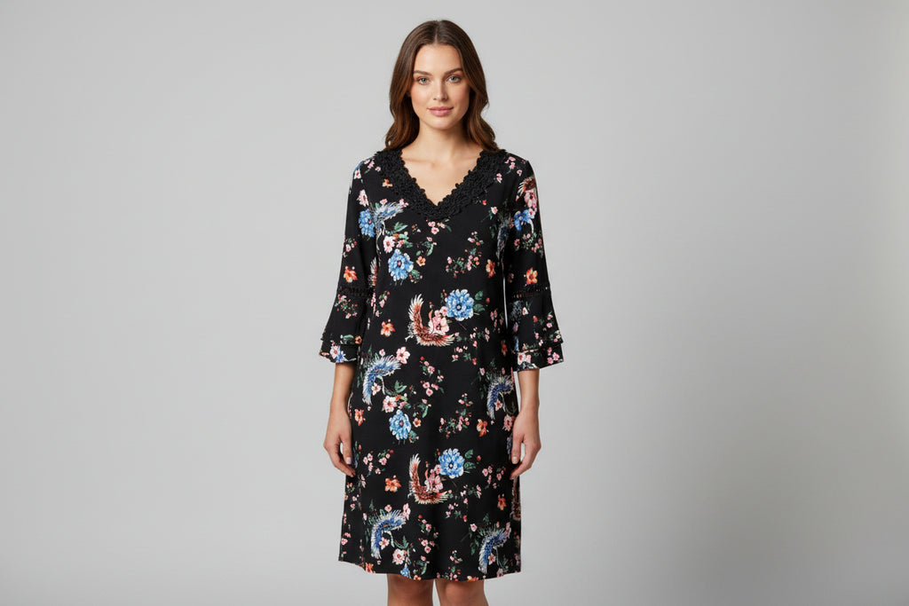 Ace Fashion Flower Short Dress Size XL