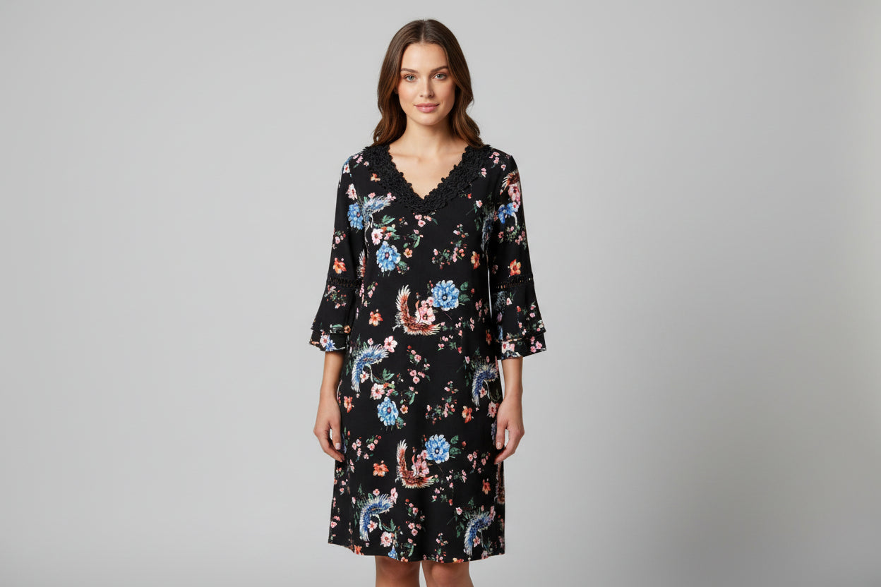 Ace Fashion Flower Short Dress Size XL