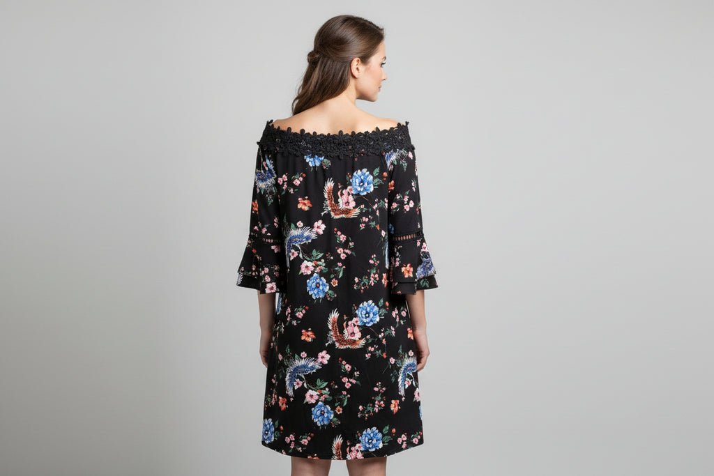 Ace Fashion Flower Short Dress Size XL