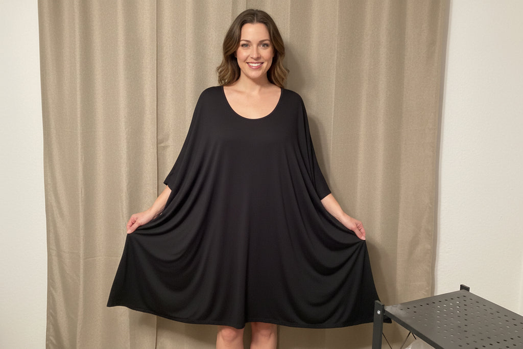 Mari Clare Simple Black Dress Size 2x