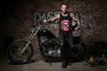 Men’s Black & Red Skull Tank Top. Size Large