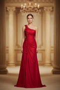 Anny Lee Pink Long One Shoulder Long Formal Size 12-14