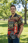 Men’s Route 66 Full Service Car Shirt