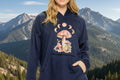 Yak & Yeti Black Mushroom & Moon Hoodie. Sizes M,L