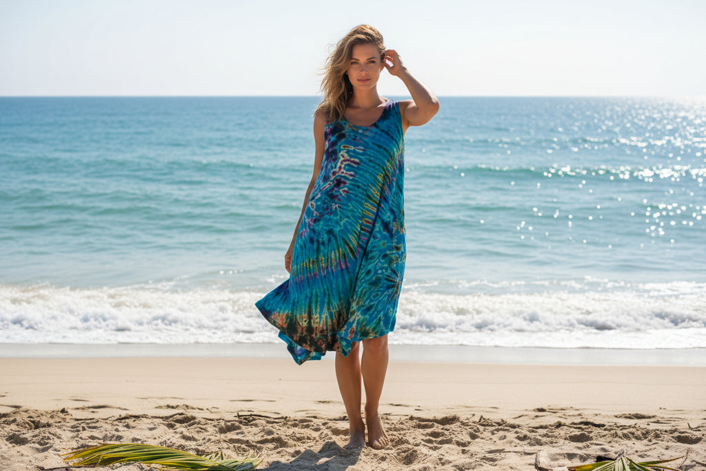 Culture Shop Plus Size Teal Sleeveless Dress with Pockets