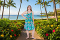 India Boutique Hawaiian Umbrella Dress with Rope Neck . Size Free Size