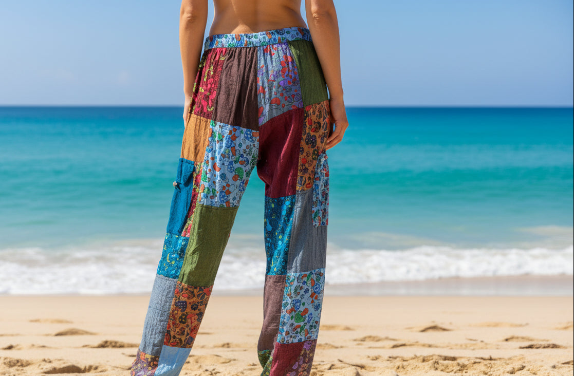Kathmandu Mushroom Patchwork Pants Size M/L