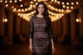 Origami Black Lace Dress Size Medium