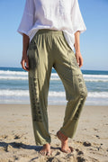 Pants with Chinese Writing and Pockets
