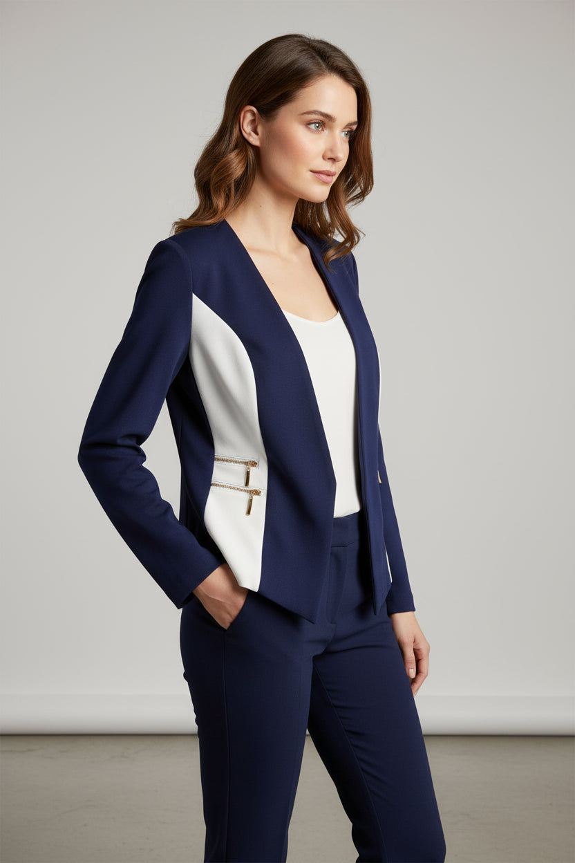 Daisey Two Tone Blue and White  Jacket size L