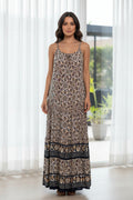 Yak&yeti animal print sleeveless long dress sizes s,m,l